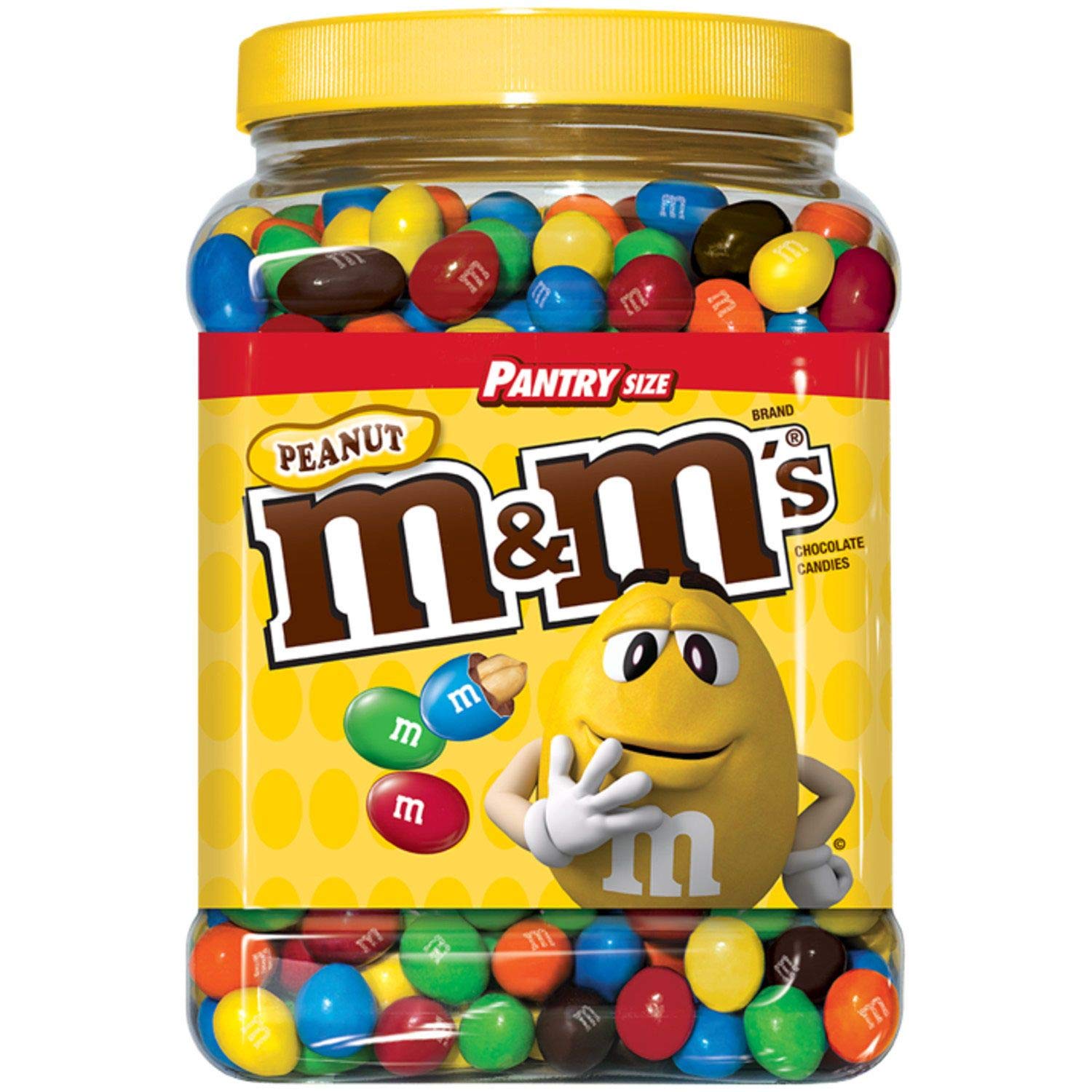 62 oz. Peanut Chocolate Candy Plastic Jar (pack of 3) N935459