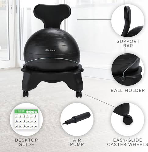 Blue Ergonomic Balance Ball Chair E20747