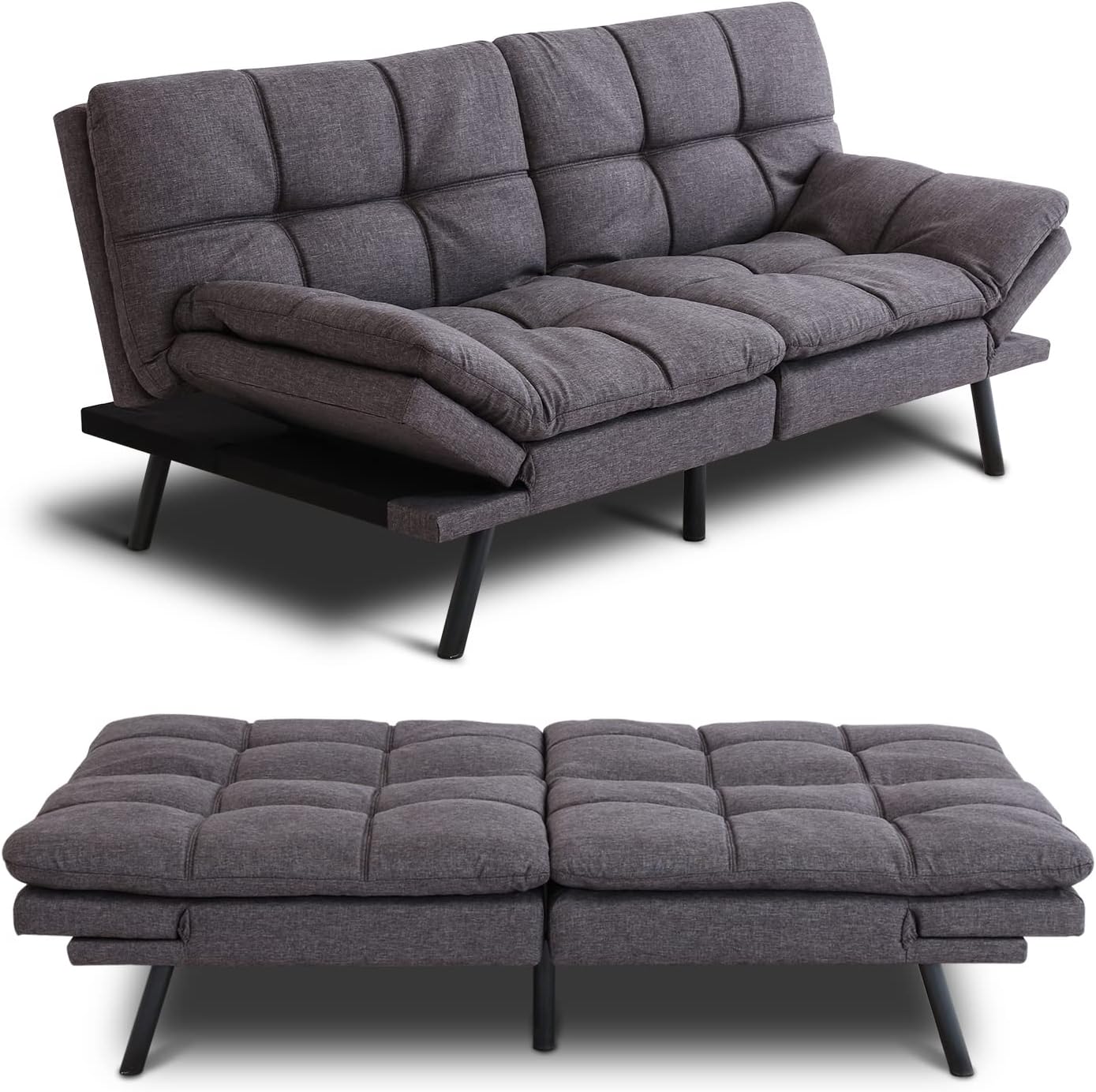 Grey Memory Foam Sleeper Sofa N860432