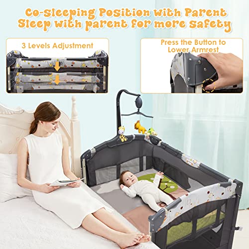 4 in 1 Pack and Play with Bassinet and Changing Table P38082