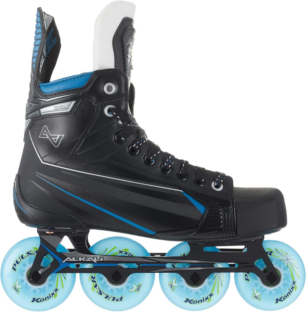 Black/Blue Junior Inline Hockey Skates R888397