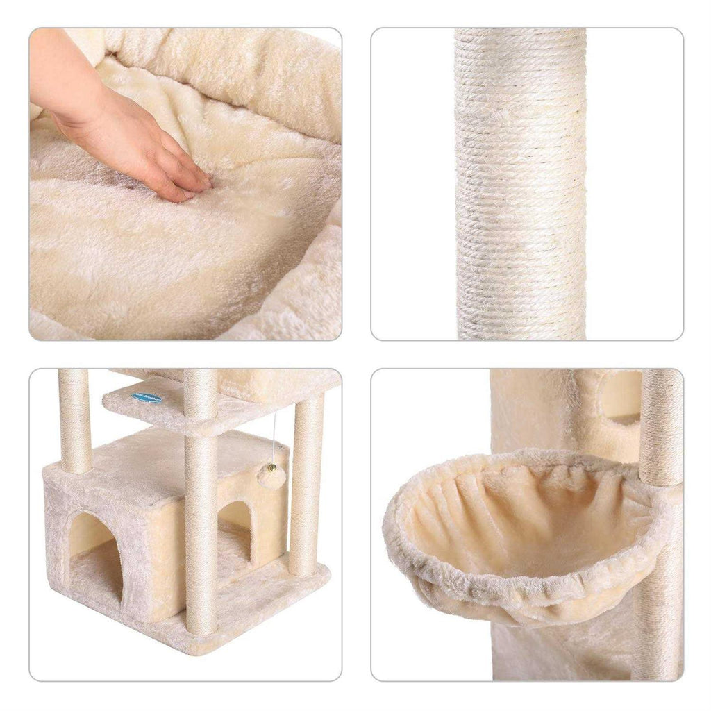 Cat Tree with Sisal-Covered Scratching Posts E794