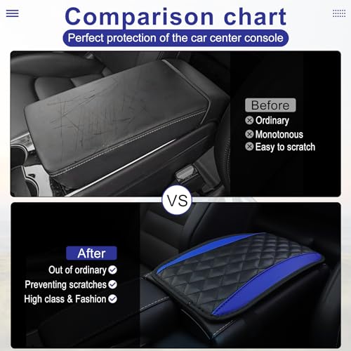 Black PU Leather Car Armrest Cover N752181