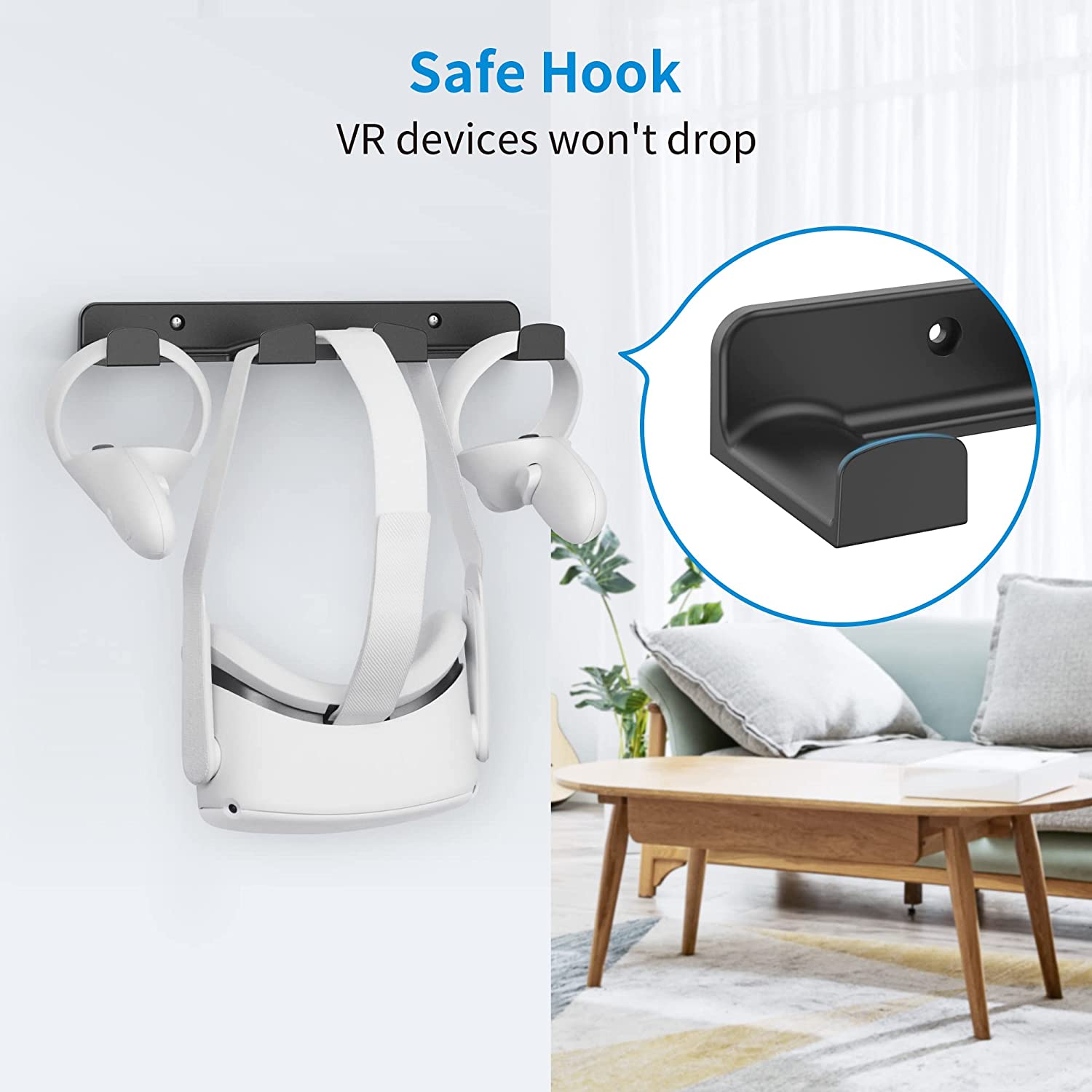 VR Wall Mount Storage Stand Display Holder Hook C31949