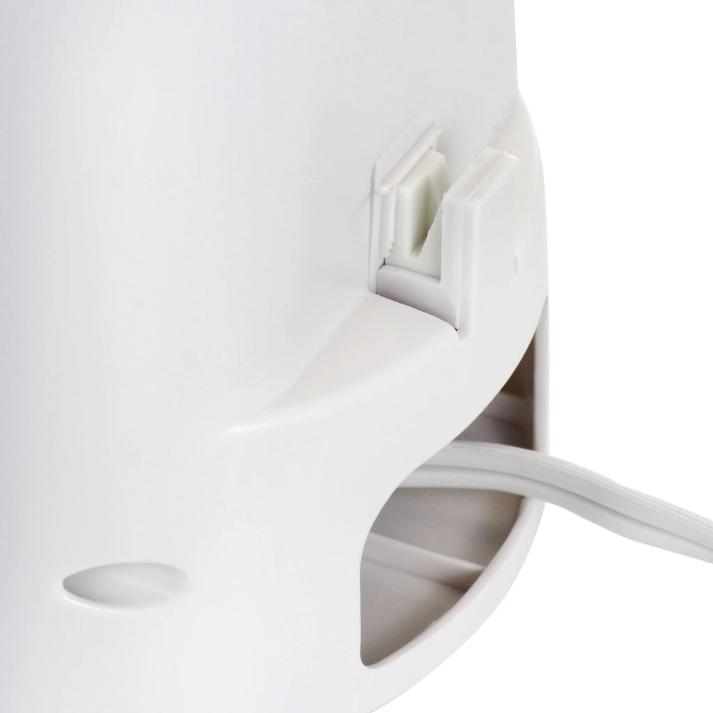 White Electric Can Opener with Knife Sharpener and Bottle Opener T166