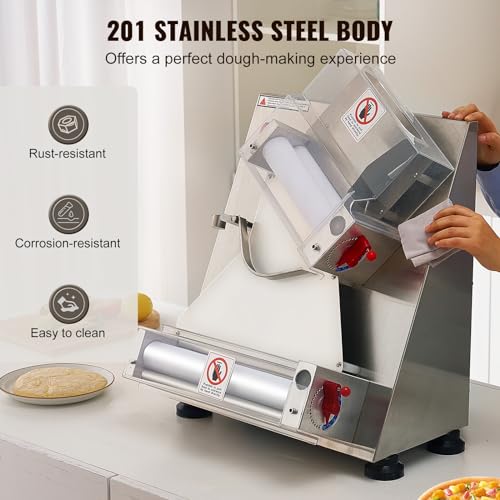 Stainless Steel Automatic Commercial Pizza Dough Roller Sheeter F56567