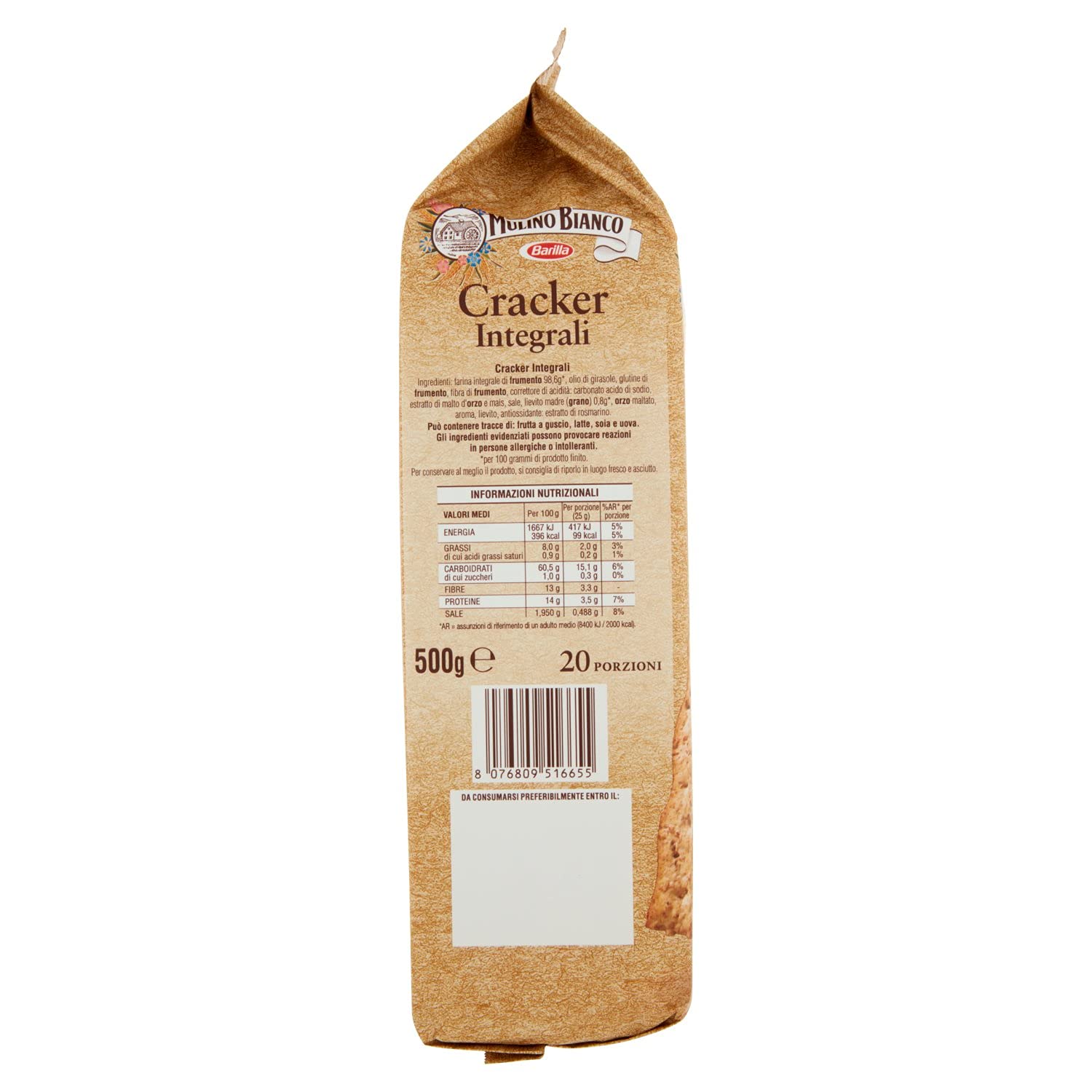 Whole Wheat Italian Crackers 17.63 oz A52199