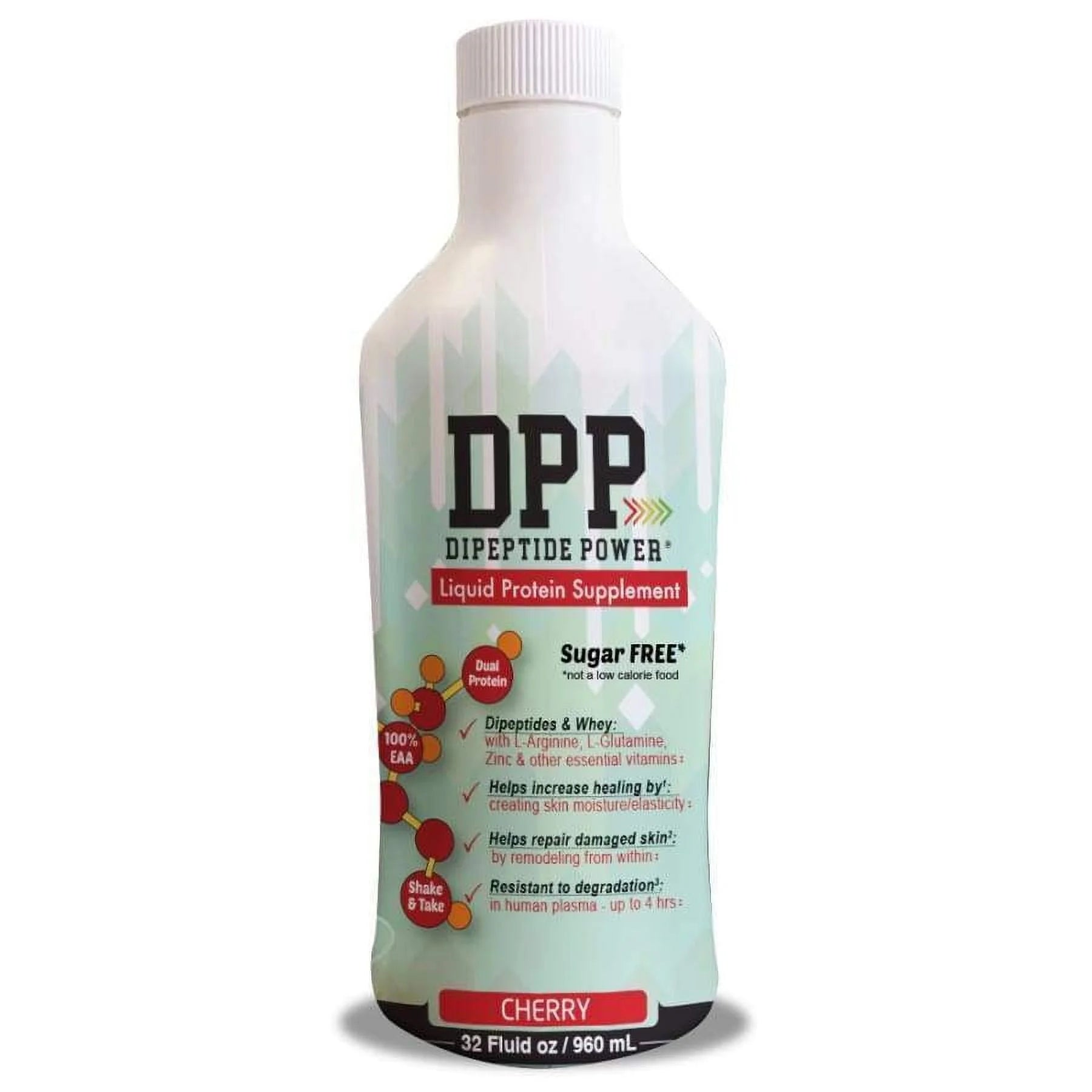 Cherry Flavor Liquid Collagen & Whey Protein Supplement (32 Fluid oz) Q6777
