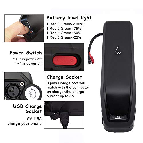 48v 52v 36v 13Ah 17.5Ah 20Ah Ebike Battery L1103