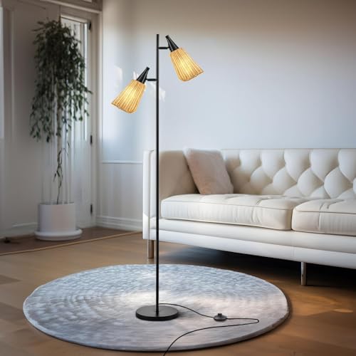 Gold Floor Lamp with Foot Switch Standing Lamp M73422