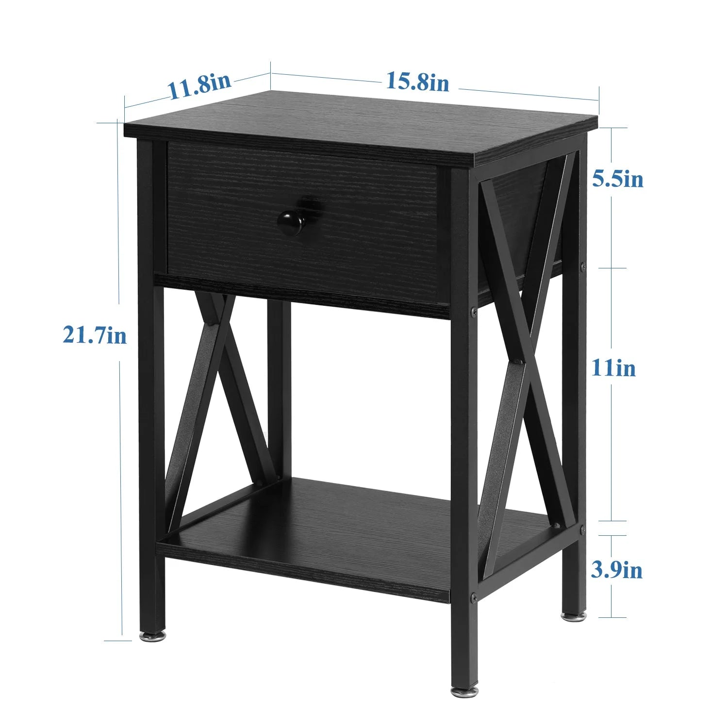 3-Piece Upholstered Bed Frame and 2 Nightstand V29285