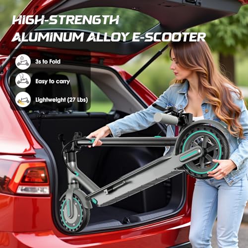 Electric Scooter with 8.5" Honeycomb Tire, Foldable Aluminum Alloy E-Scooter O55759