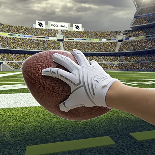White Football Gloves Y289