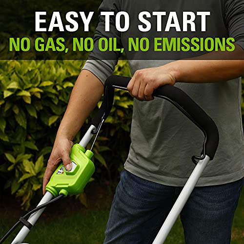 40V 17" Cordless Push Lawn Mower with 4.0Ah Battery and Charger B10733