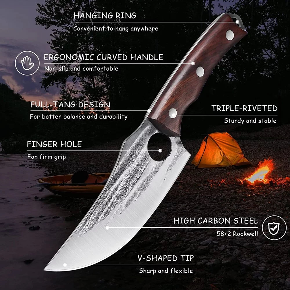 5.5 inch High Carbon Steel Meat Cleaver L672