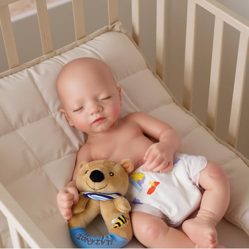 16 Inch Full Platinum Silicone Reborn Baby Doll M6048