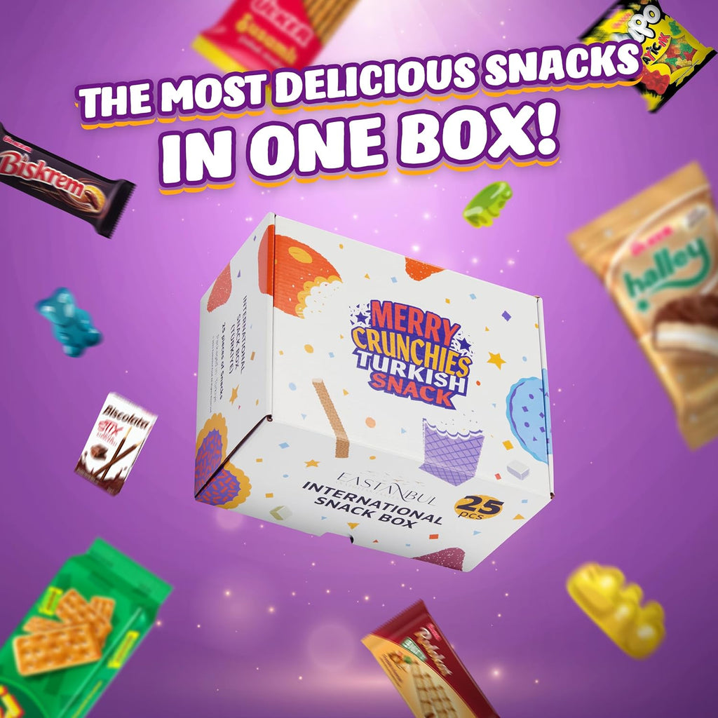 25 Full-Size International Snack Box B83913