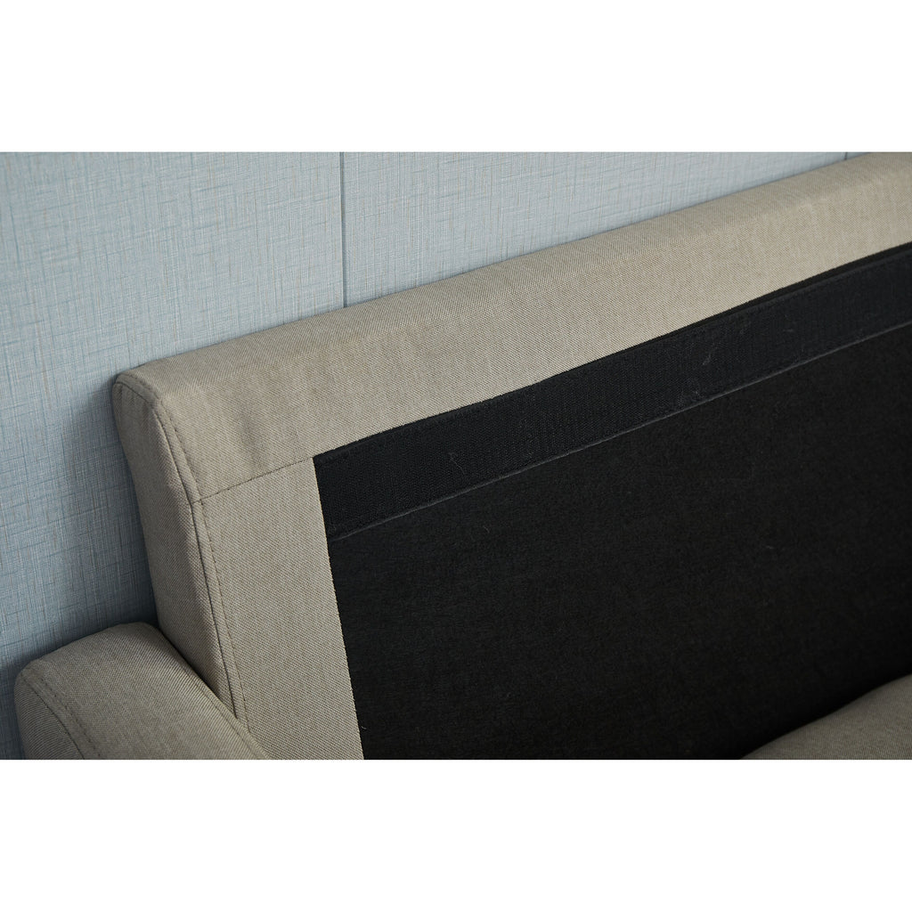 Dark Blue Linen 2 Piece Loveseat and Sofa Set H956610