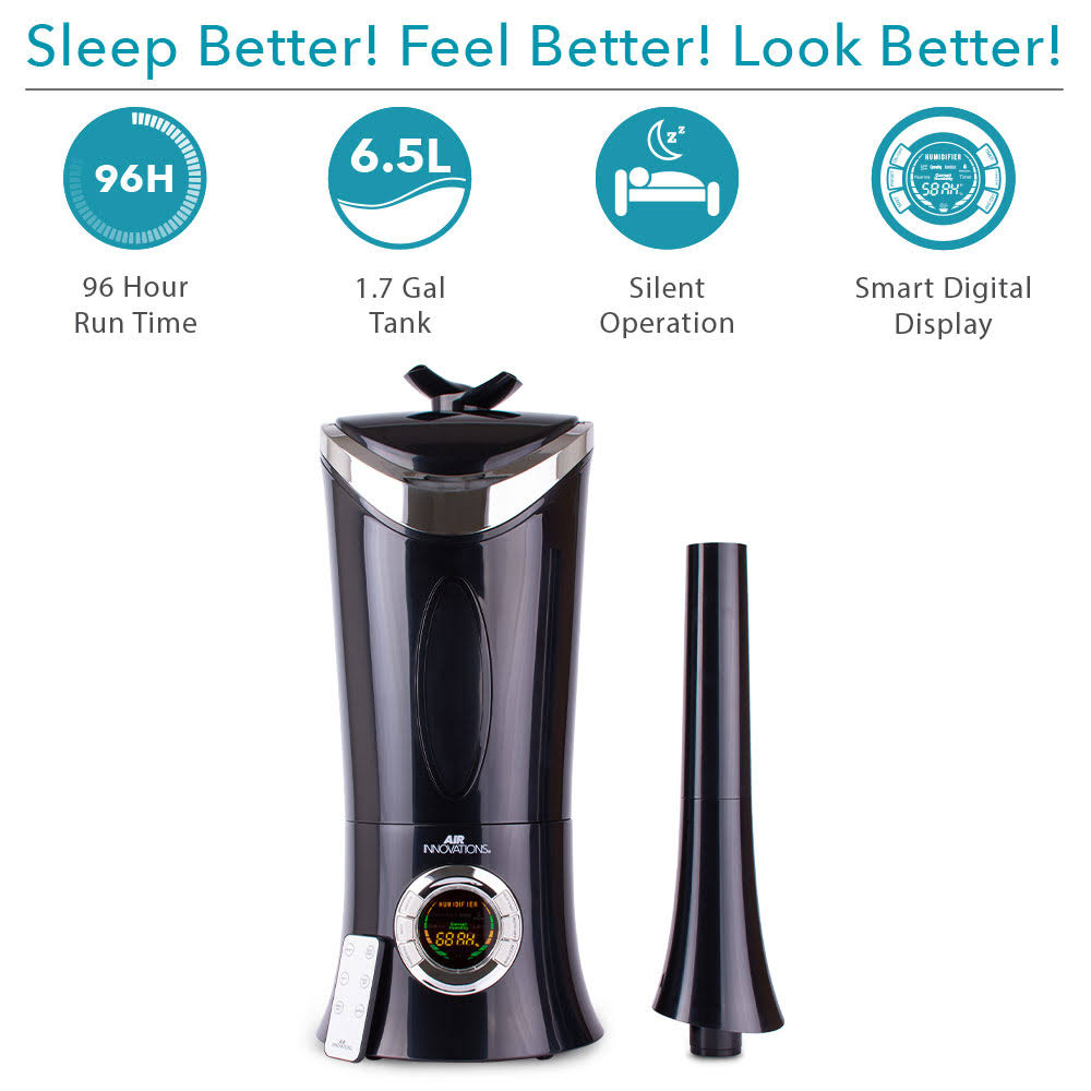 Black 1.4 Gallon Ultrasonic Humidifier N482
