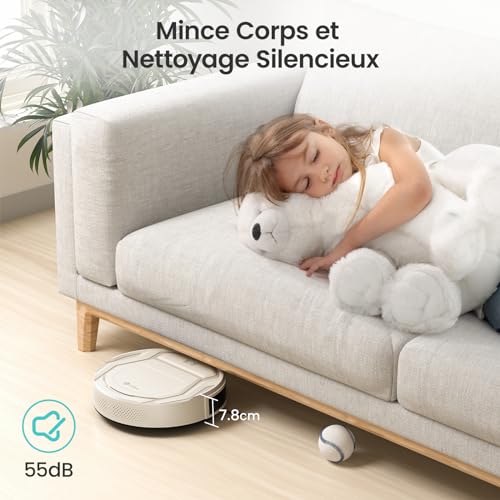 Robot Vacuum with 12000Pa Suction, Anti-Tangle Brushes, Self-Emptying V746