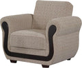 Beige Convertible Sleeper Chair with Storage B8517