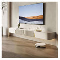Floating TV Stand with Slate Tabletop, Wall Mounted TV Shelf, Wood Storage Hutch, 70.8/78.7 Inch X1033