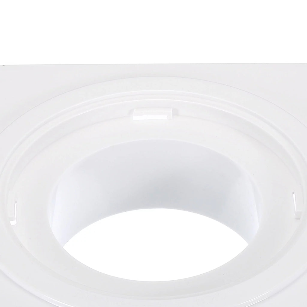 4 Inch Dryer Vent Wall Plate Adapter Ventilation Duct Flange White K32727