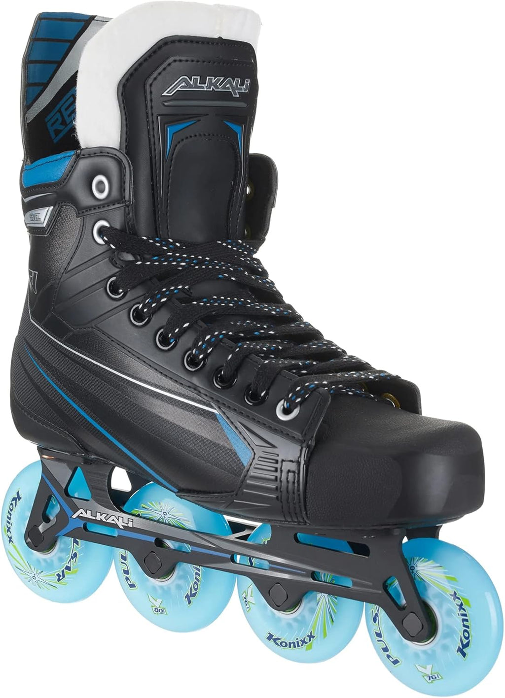 Black/Blue Junior Inline Hockey Skates R888397