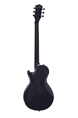 Satin Black Solid Body Electric Guitar with Floyd Rose Tremolo B317