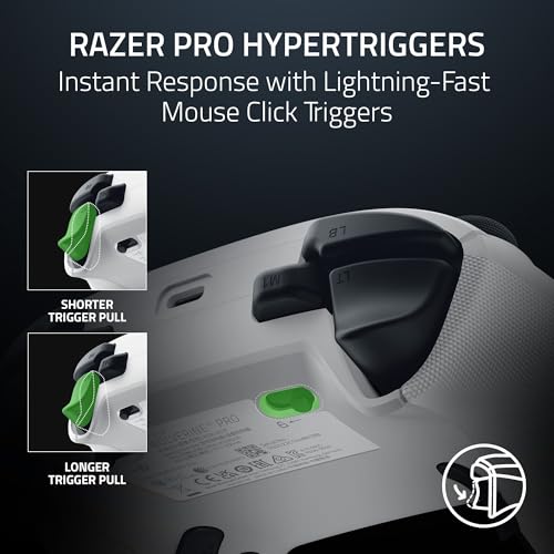 White Wireless Gaming Controller with 6 Remappable Buttons I32140