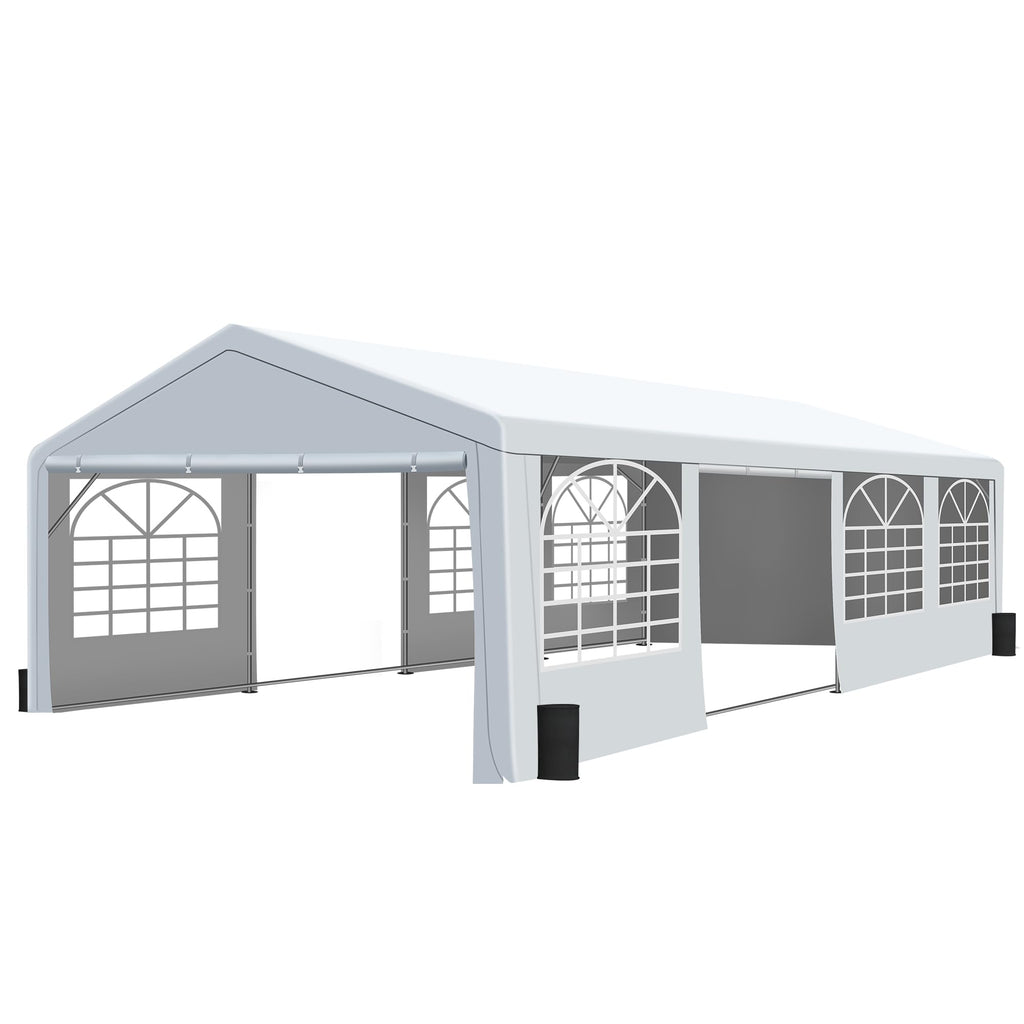 20x30FT Patio Tent with Windows, Heavy Duty Canopy Gazebo M738220