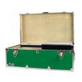 Navy Steel Footlocker with Tray - 32 x 18 x 13.5 Inches F926