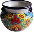 Small-Sized Rainbow Talavera Ceramic Garden Pot W574