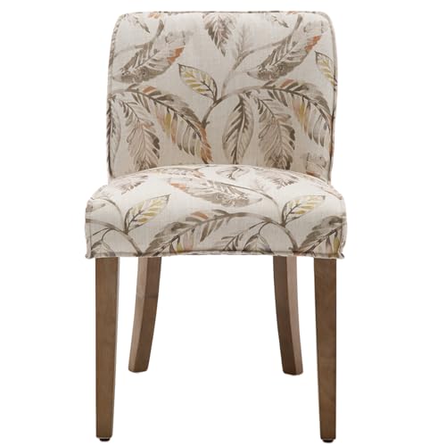 White Upholstered Dining Chairs Set of 2 with Cane Backs N18371
