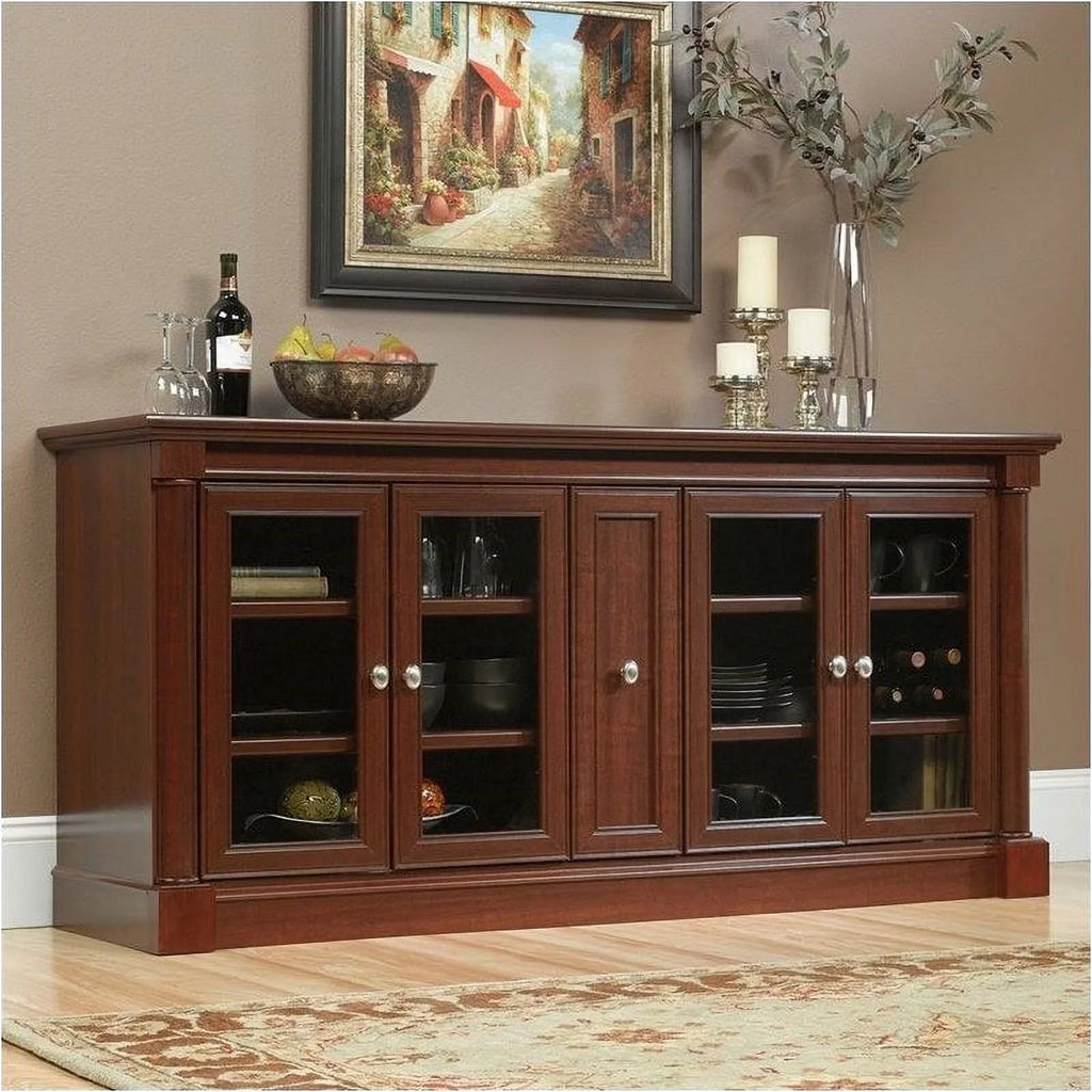 Cherry Entertainment Credenza with Cord Management T829924