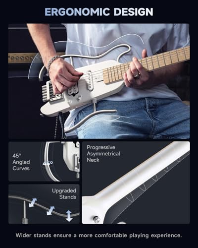 Metallic White Electric Guitar Kit D213