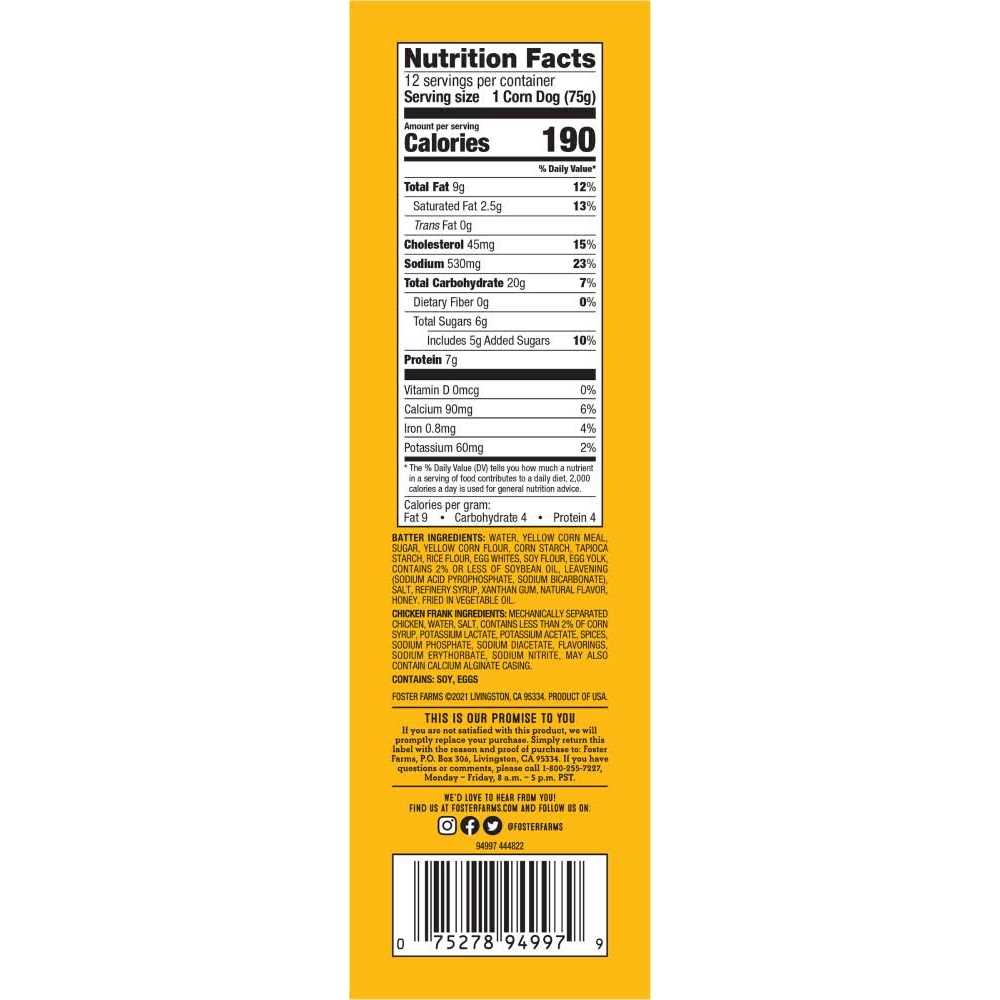 Honey Crunchy Corn Dogs Z21572