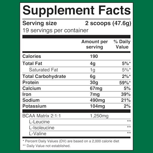 Plant-Based Protein Supplement, 2 lbs, Smooth Vanilla S170969