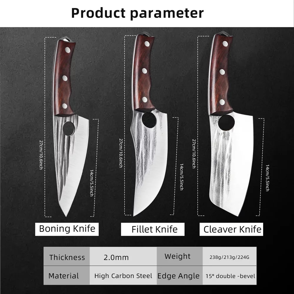 5.5 inch High Carbon Steel Meat Cleaver L672