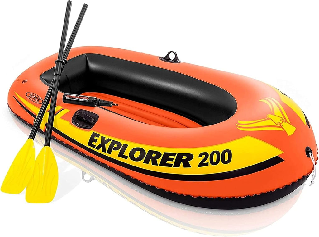 2 Person Inflatable Fishing Boat with Oars Pump Y4186