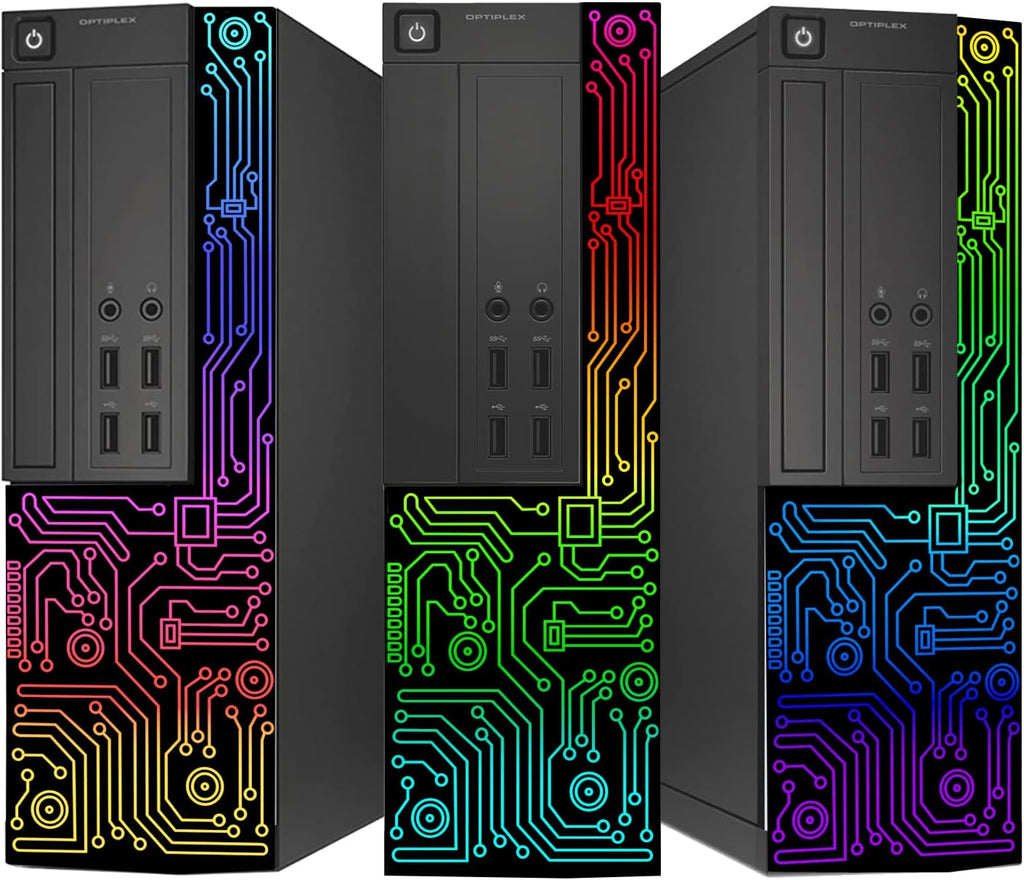 Small Desktop Computer with Quad Core Intel i5 3.2GHz 16GB DDR3 RAM 512GB SSD 24 Inch Monitor RGB Gaming Keyboard Mouse Windows 10 Pro P8547