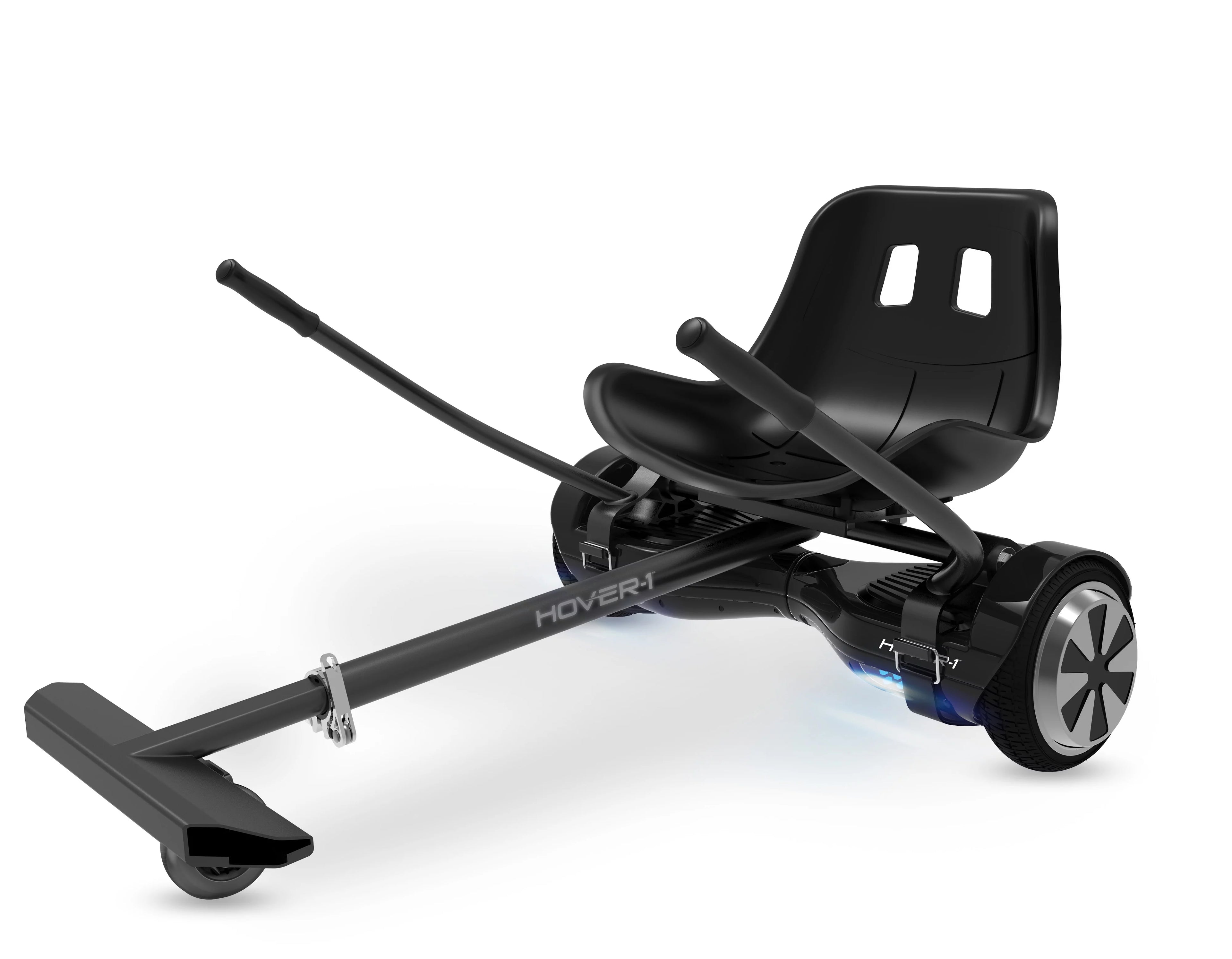 Black Electric Hoverboard with 6.5 In. Wheels and LED Lights C9689