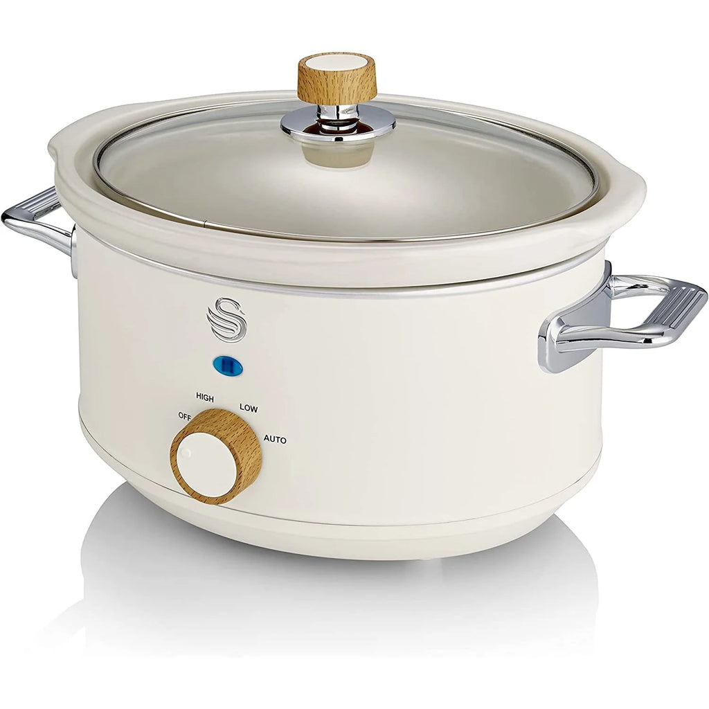 3.7 qt White Slow Cooker B76034