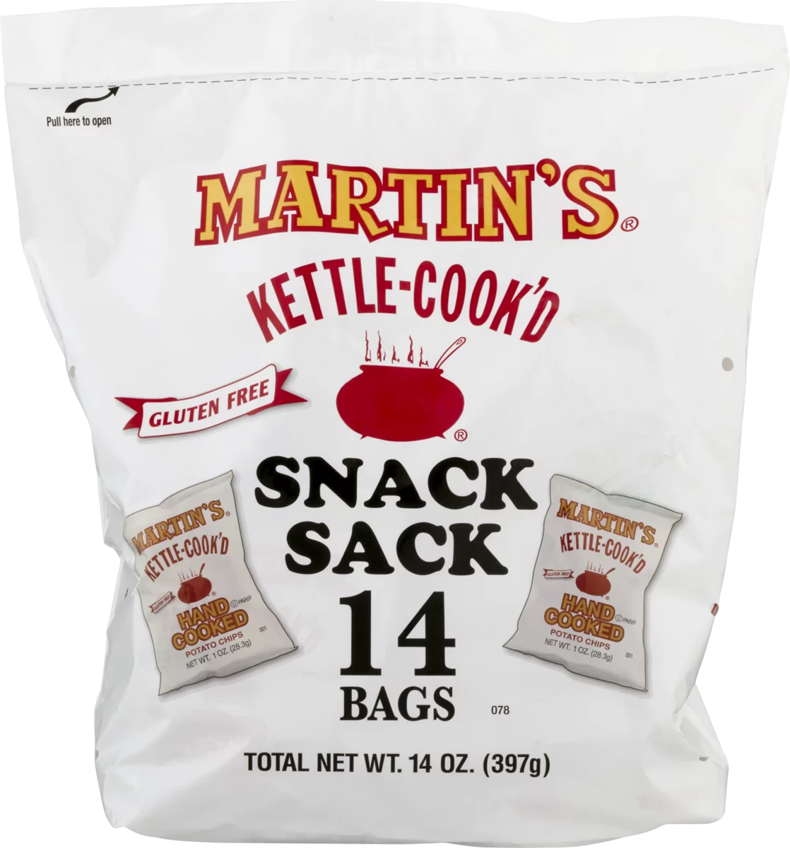 14 Count Kettle-Cook'd Potato Chip Snack Sack R63267