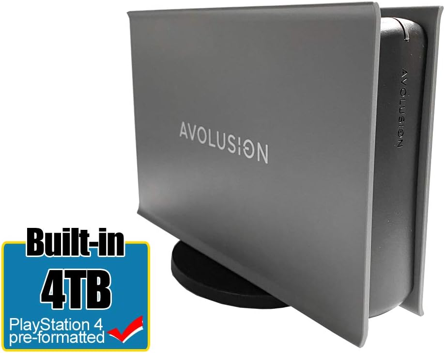 4TB USB 3.0 External Gaming Hard Drive (Grey) L8682