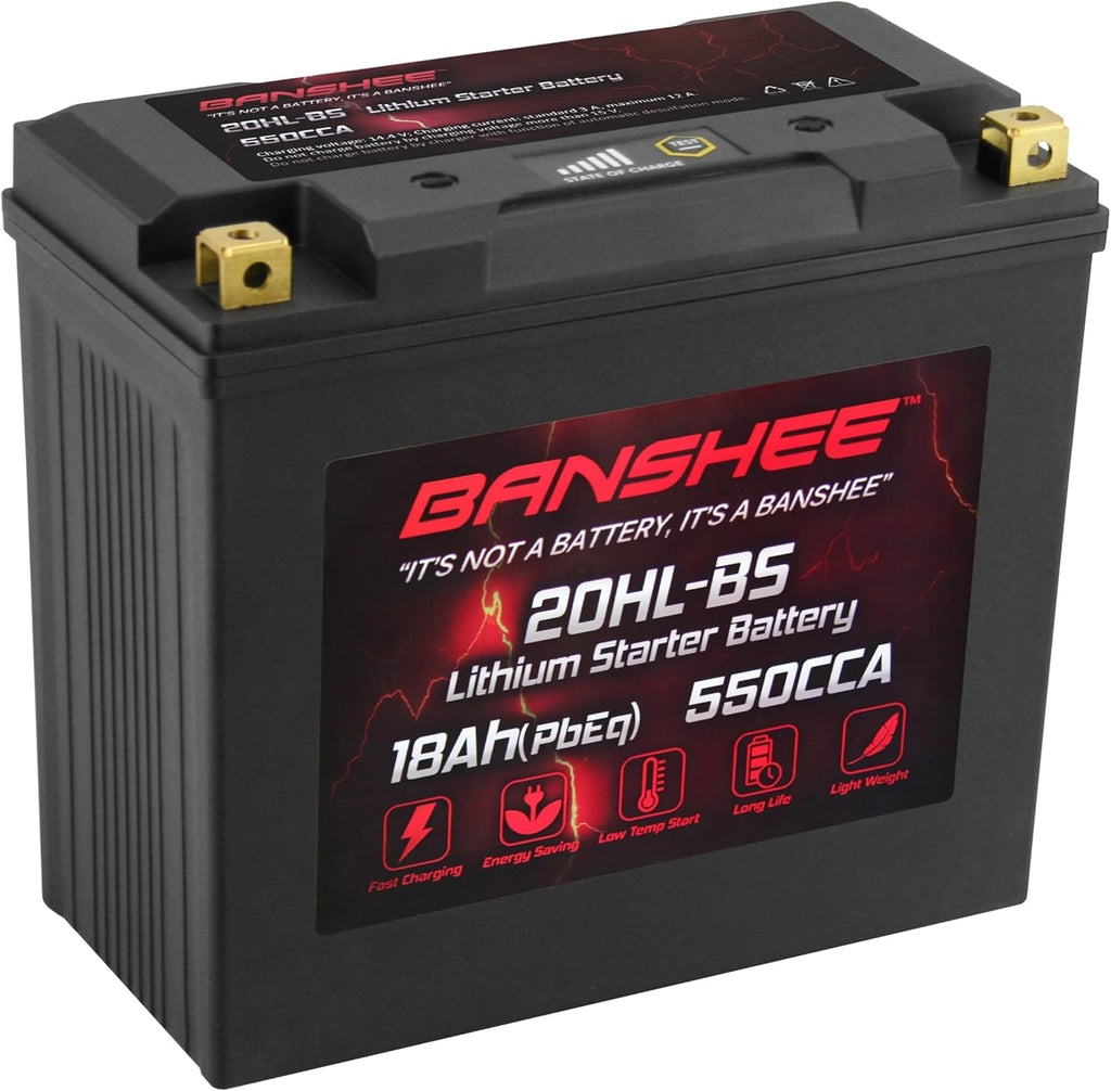 Lithium Motorcycle Powersport Battery YTX20L-BS 12.8V 18AH 550 CCA with BMS N6737