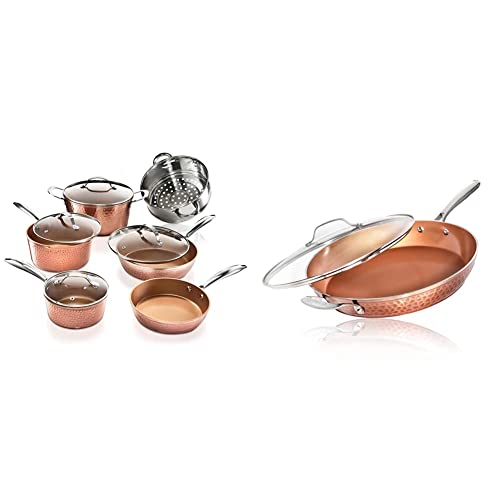 Hammered Pots, Pans and Frying Pan Set G812608