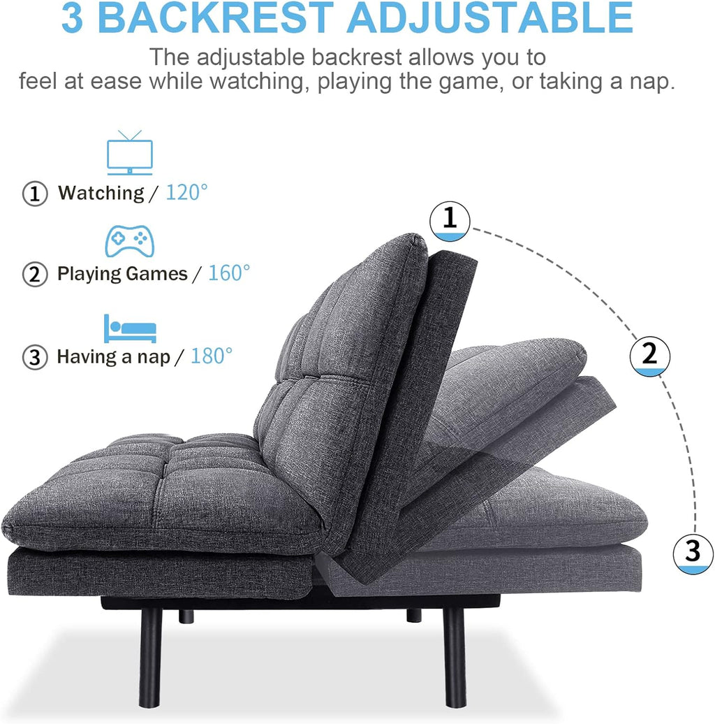 Grey Memory Foam Sleeper Sofa N860432