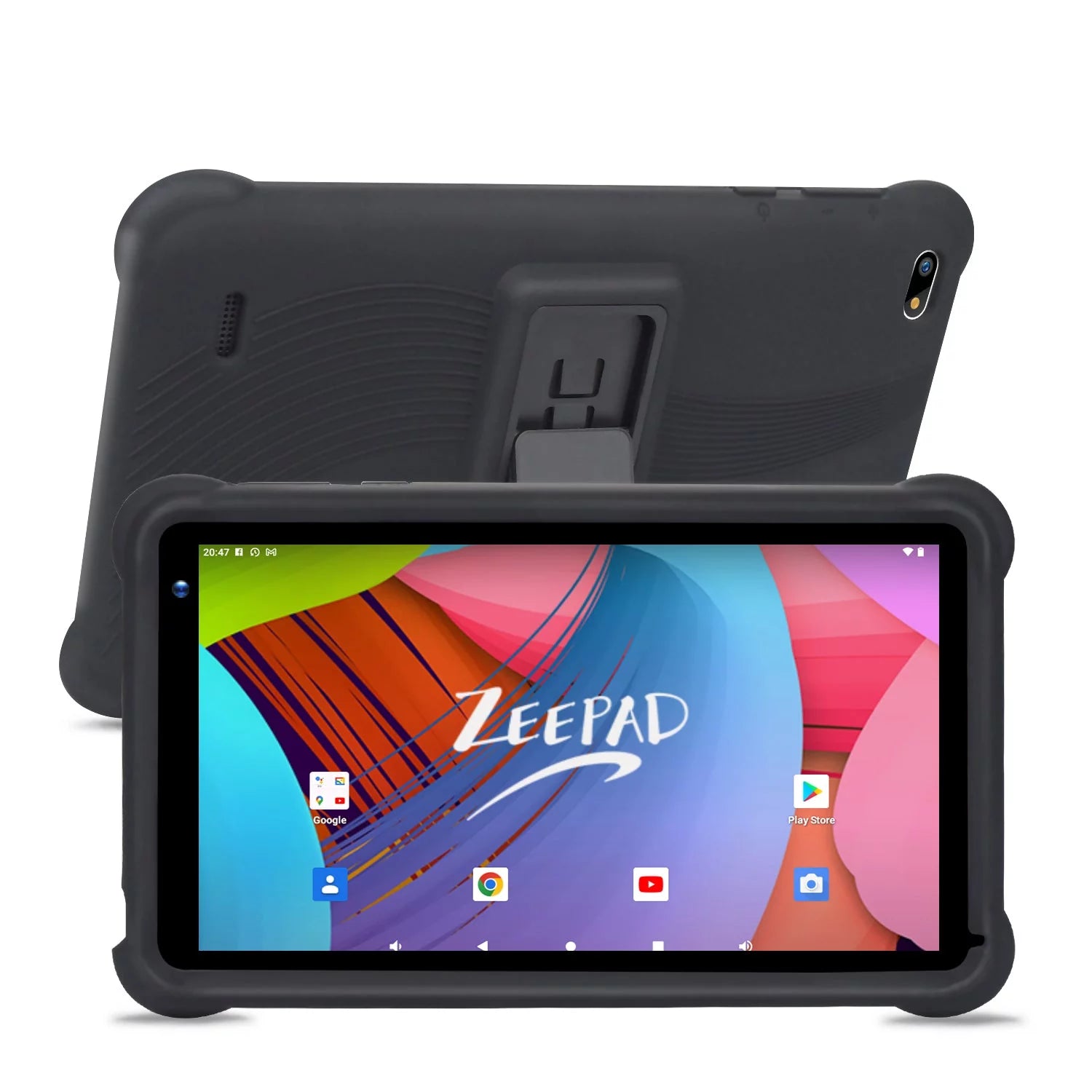 Black 7inch Kids Tablet Computer Android 12 32GB Storage Touch Screen L714