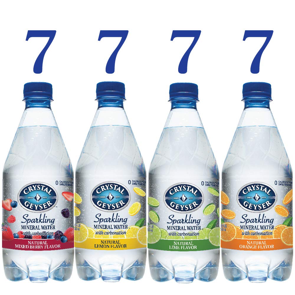 28ct Variety Pack 4 Flavors 18oz. Bottles Mineral Water J1443